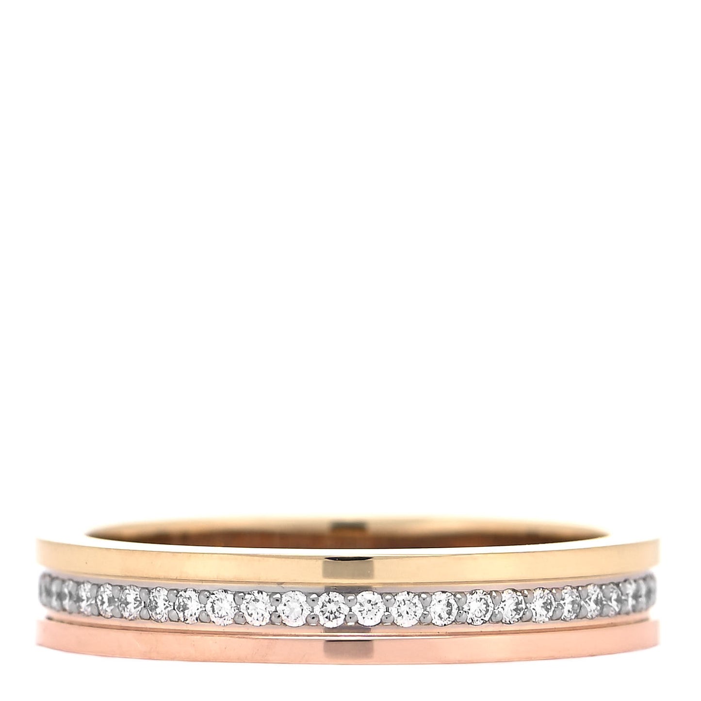 18K White Yellow Pink Gold Diamond 3.5mm Vendome Louis Cartier Wedding Band Ring 51 5.75