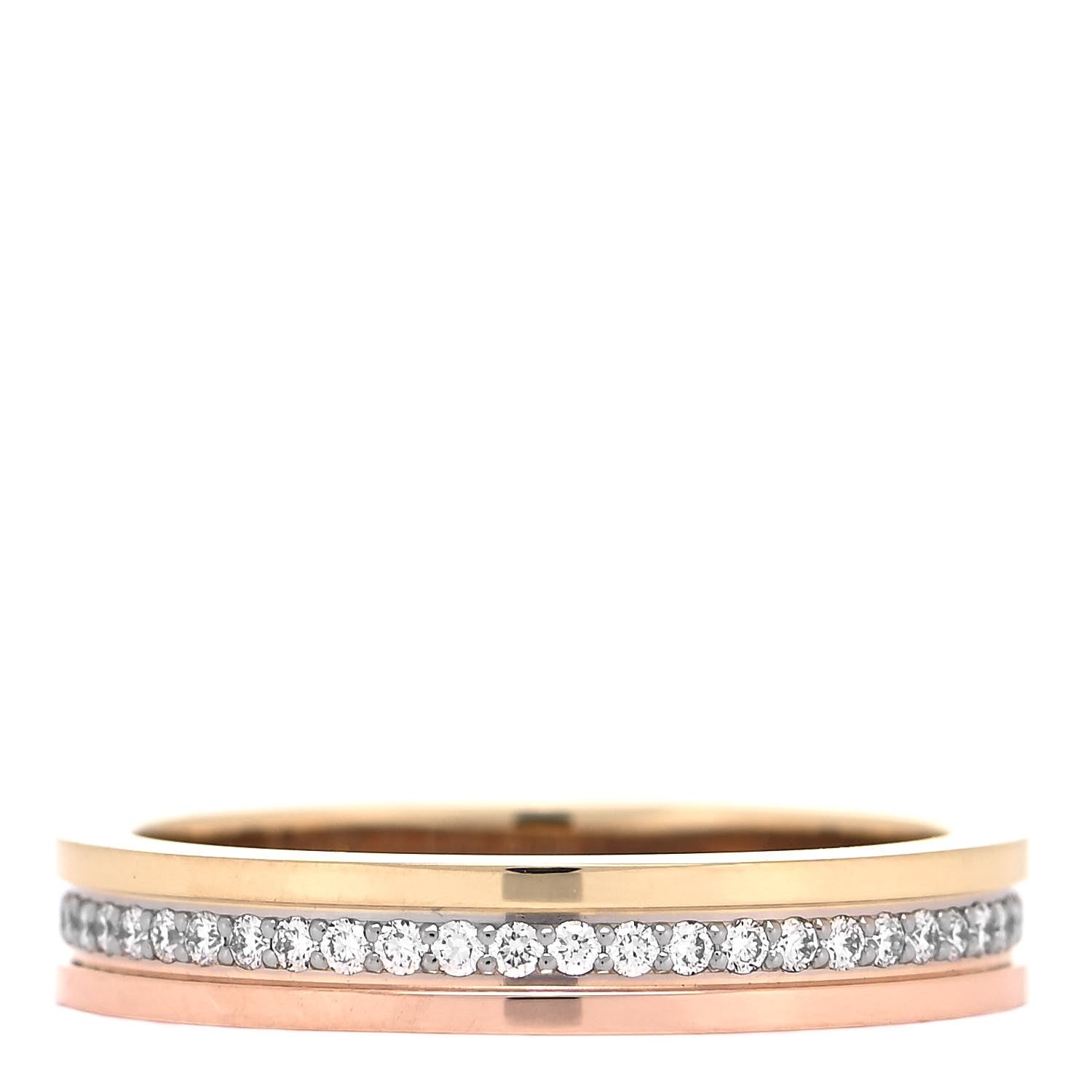 Cartier 18K White Yellow Pink Gold Diamond 3.5mm Vendome Louis Cartier Wedding Band Ring 51 5.75 1 of 6