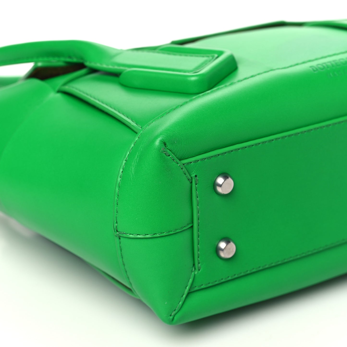 French Calfskin Maxi Intrecciato Small Arco Parakeet