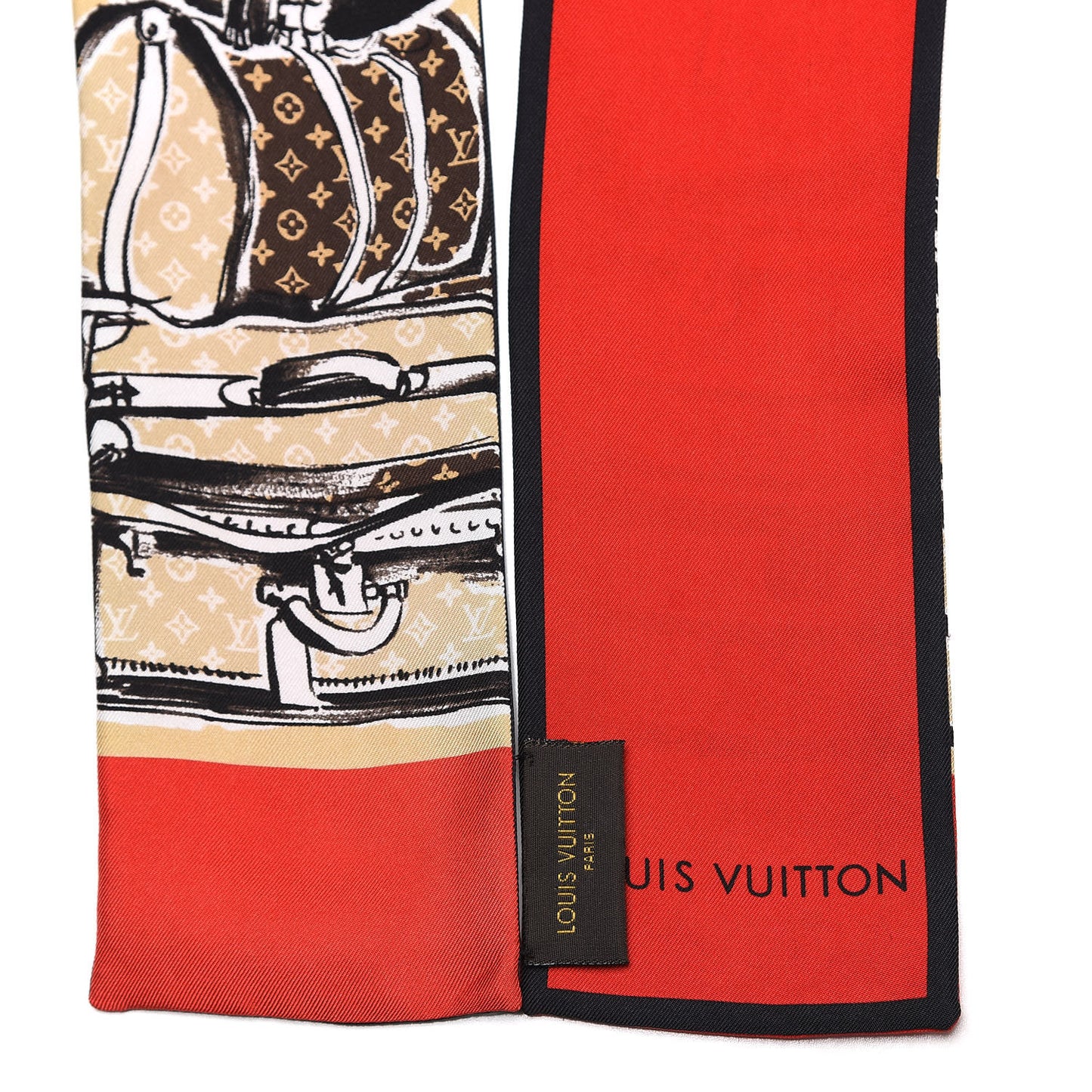 Silk Monogram Trunks Bandeau Brown