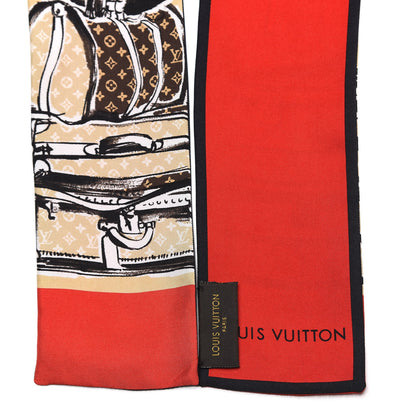 Louis Vuitton Silk Monogram Trunks Bandeau Brown 4 of 6