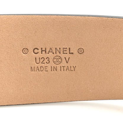 Chanel Calfskin Belt 95 38 Black 5 of 7