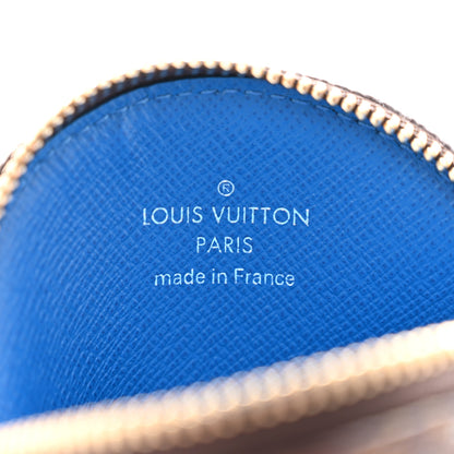 Louis Vuitton Monogram 2019 Christmas Animation Round Coin Purse Blue 6 of 8