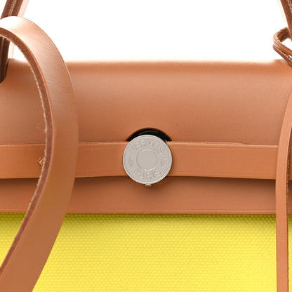 Hermes Toile Vache Hunter Herbag Zip 31 PM Soufre 8 of 10