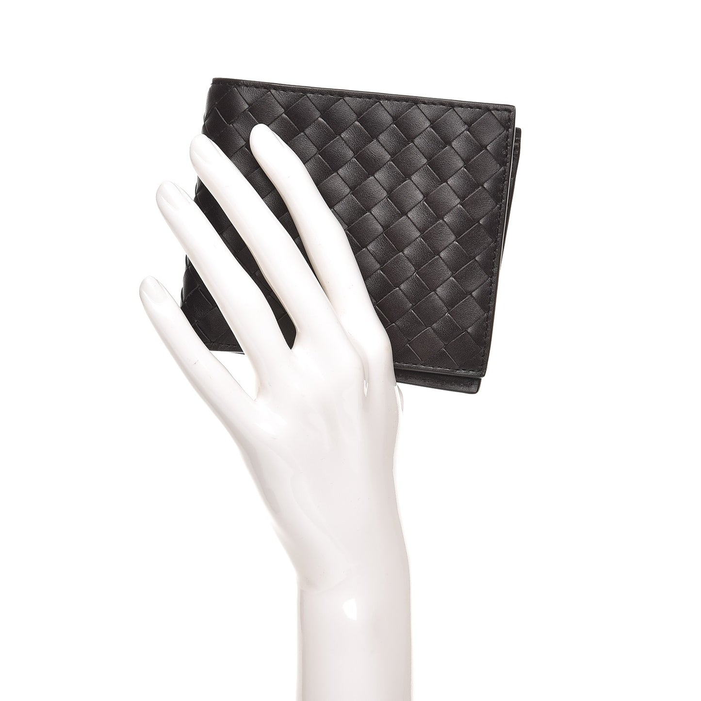 Nappa Intrecciato Bi-Fold Wallet Espresso