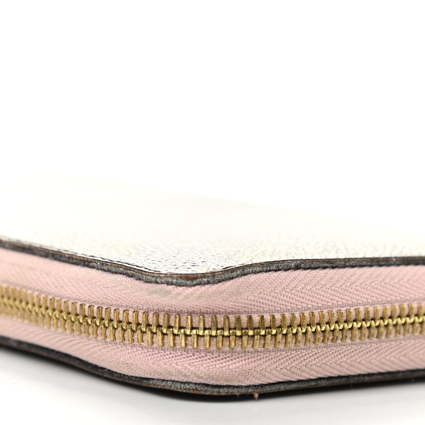 Monogram Pompon Zippy Wallet Rose Ballerine