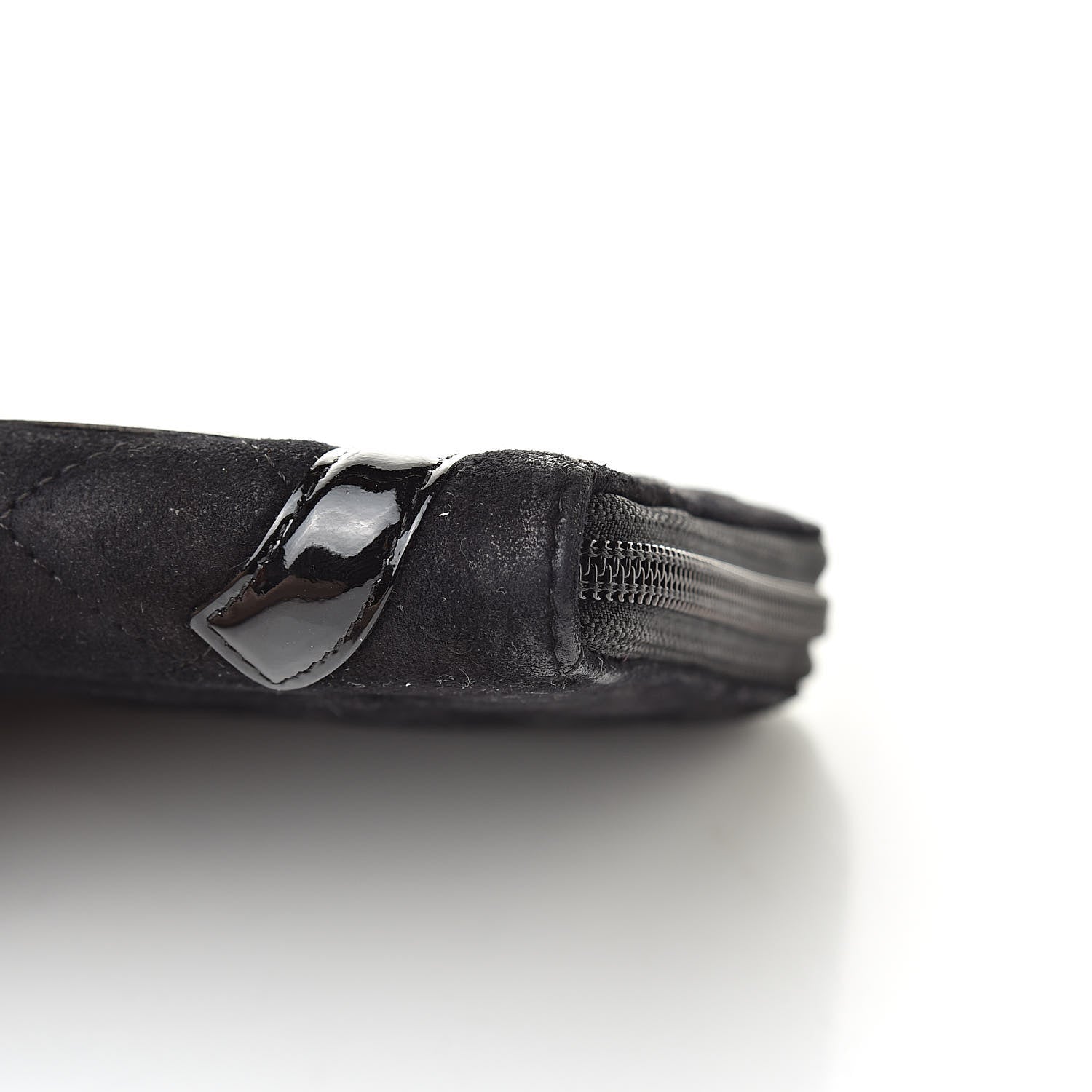 Chanel Suede Cambon Zip Around Organizer Wallet Black 14 of 14