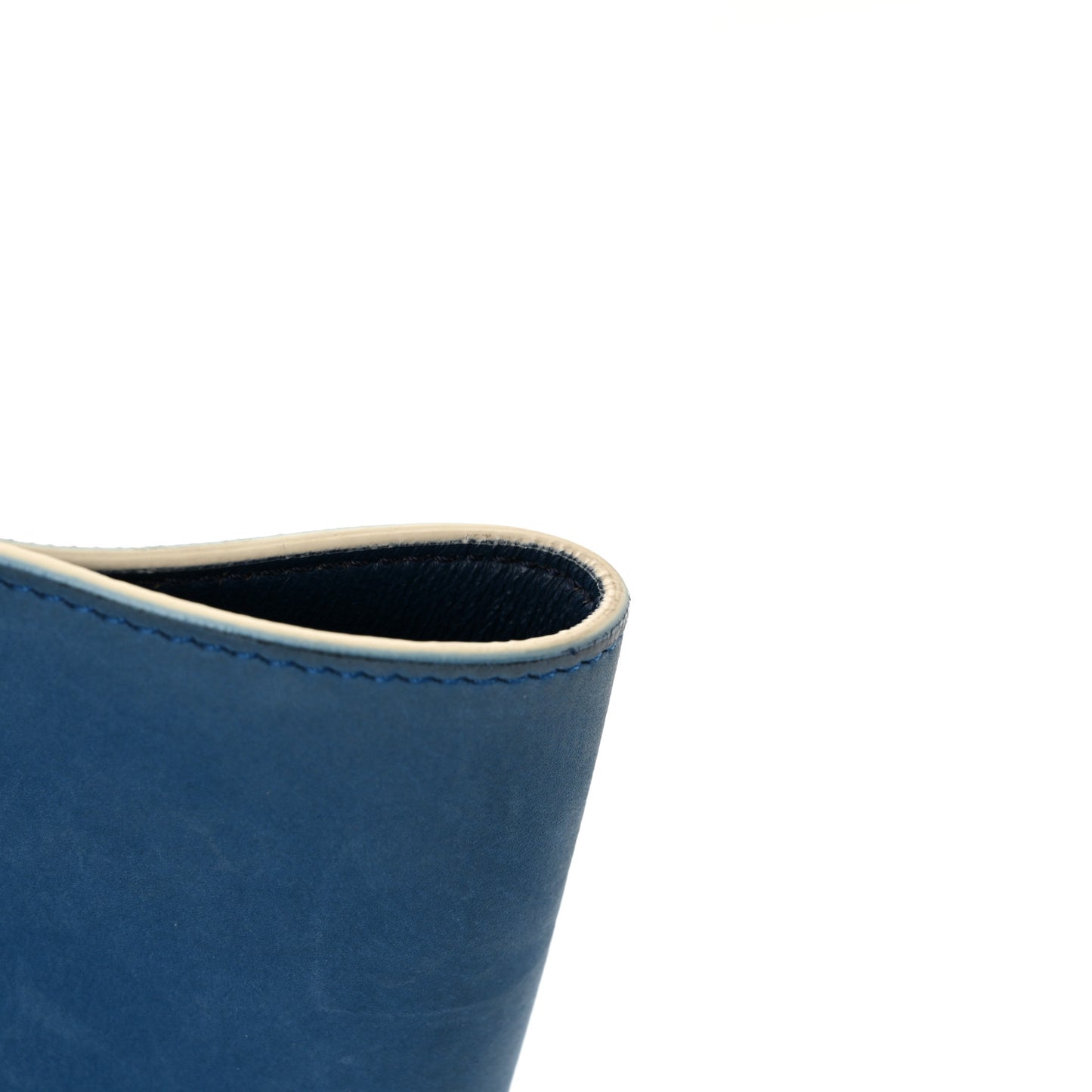 Smooth Calfskin Suede Small Trapeze Turquoise