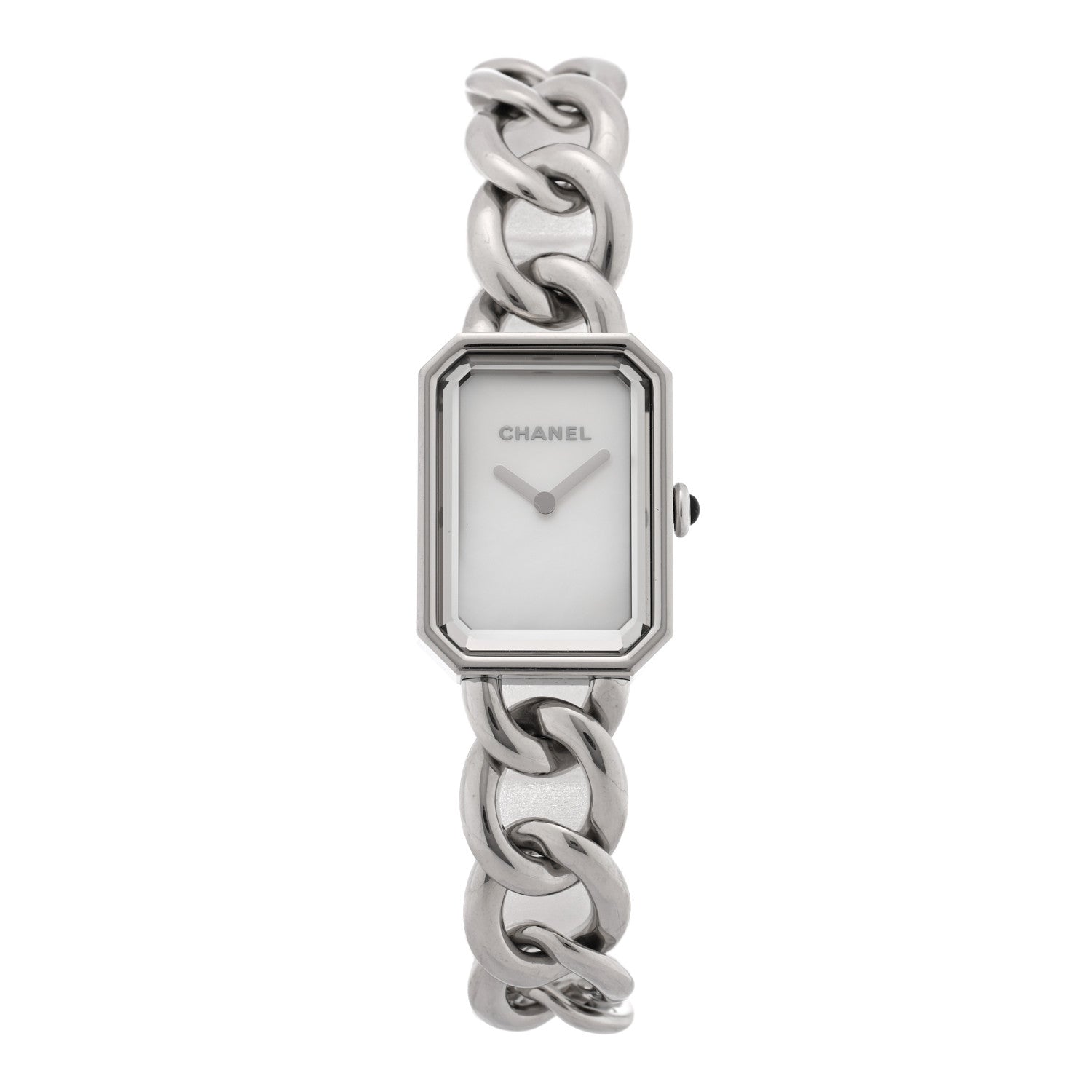 Chanel Stainless Steel Mother of Pearl 20mm Chain Premiere Quartz Watch 1 of 4