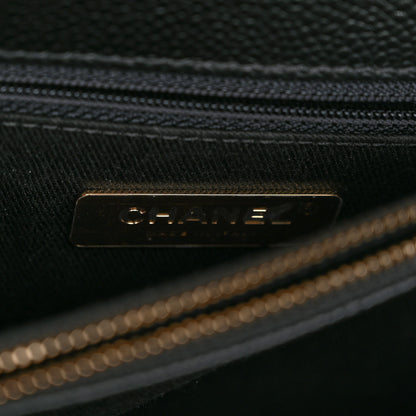 Chanel Grained Calfskin Small Stitched Flap Black 6 of 10
