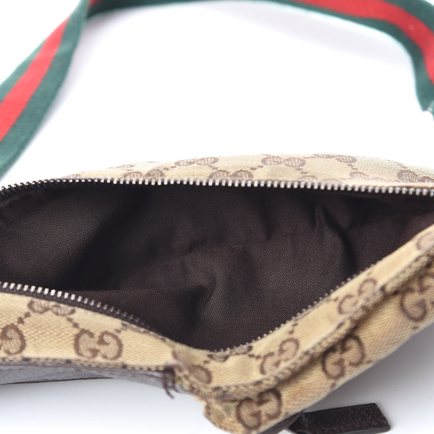 Gucci Monogram Web Belt Bag Dark Brown 5 of 20