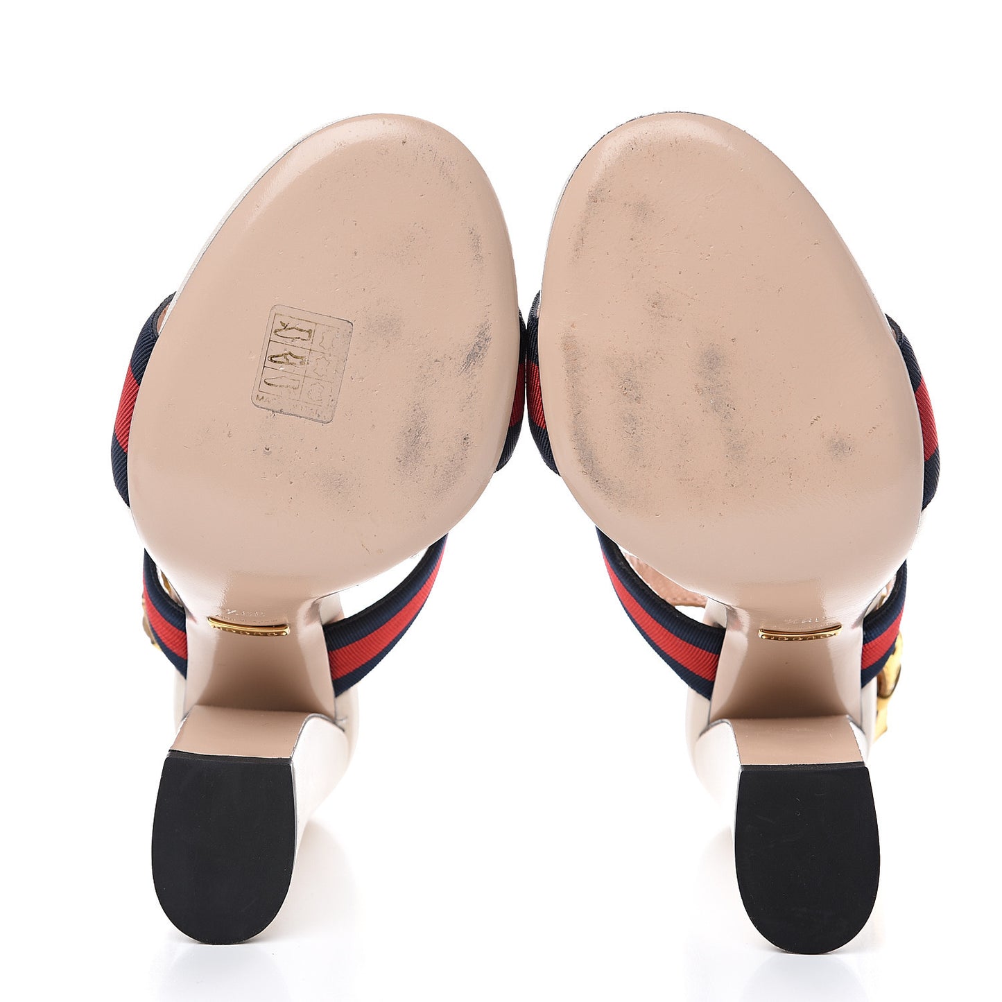 Grosgrain Web Aline High Heel Sandals 39.5 Oro