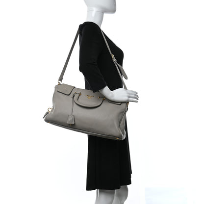 Prada Vitello Shopping Satchel Argilla 2 of 11