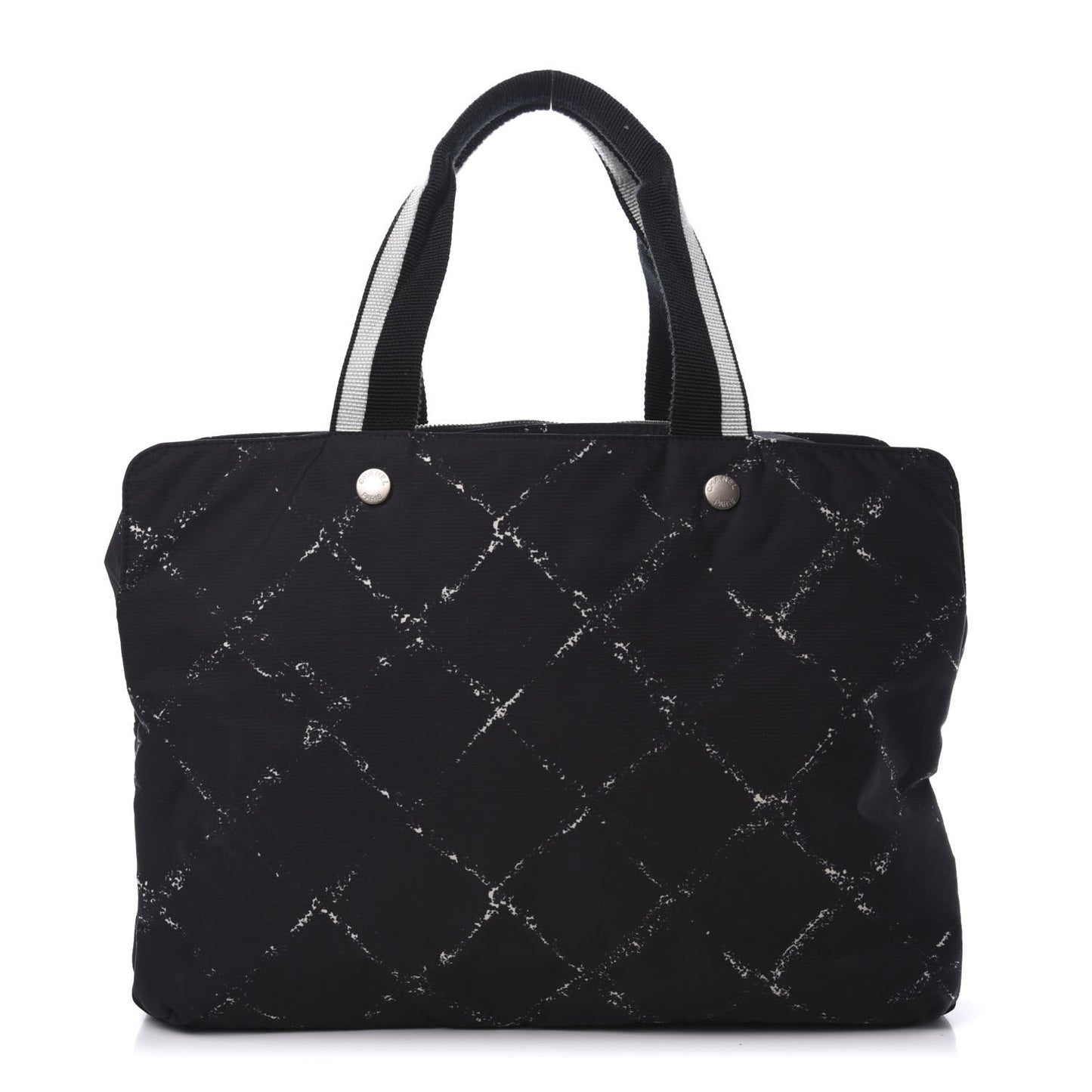 Nylon Travel Duffel Bag Black