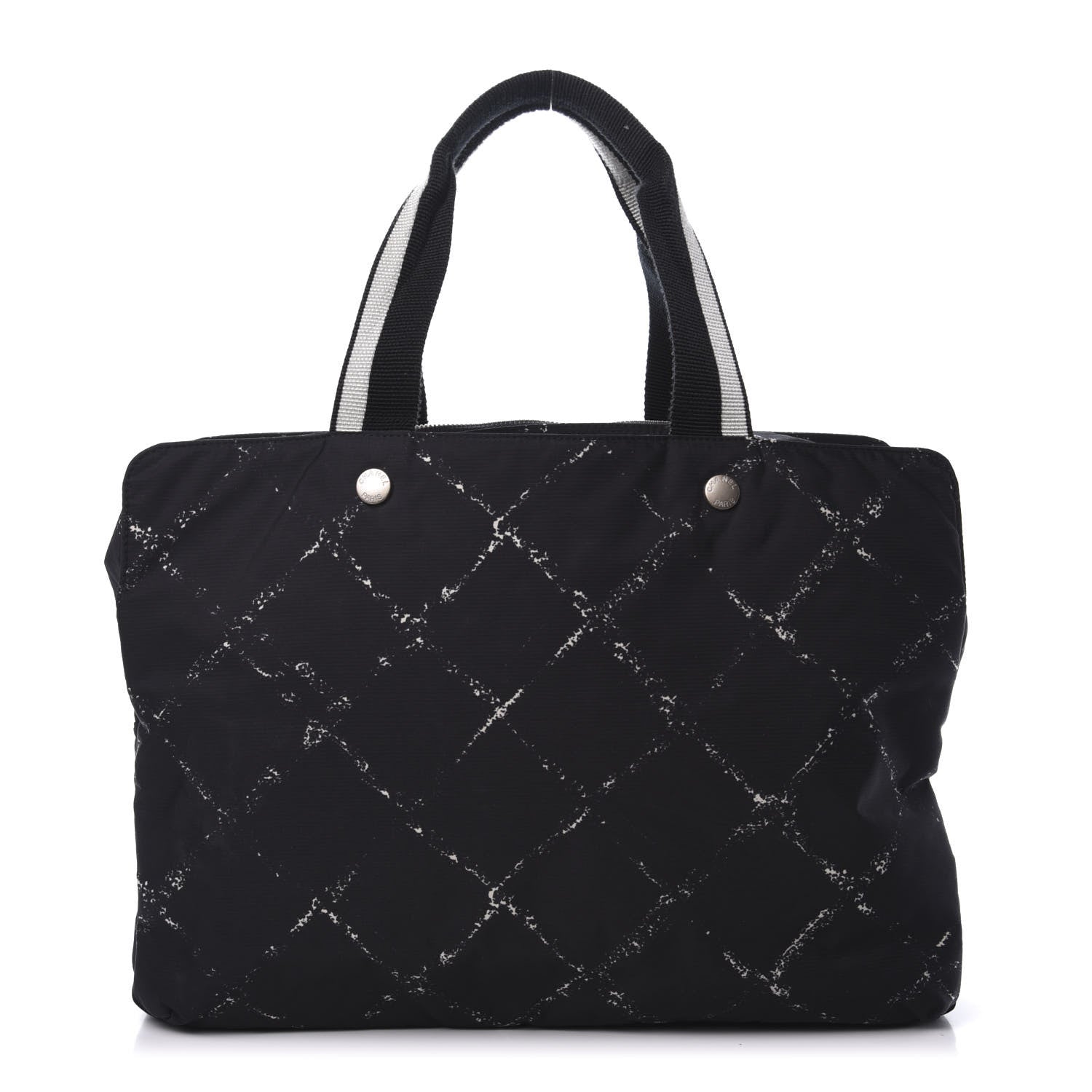 Chanel Nylon Travel Duffel Bag Black 1 of 11