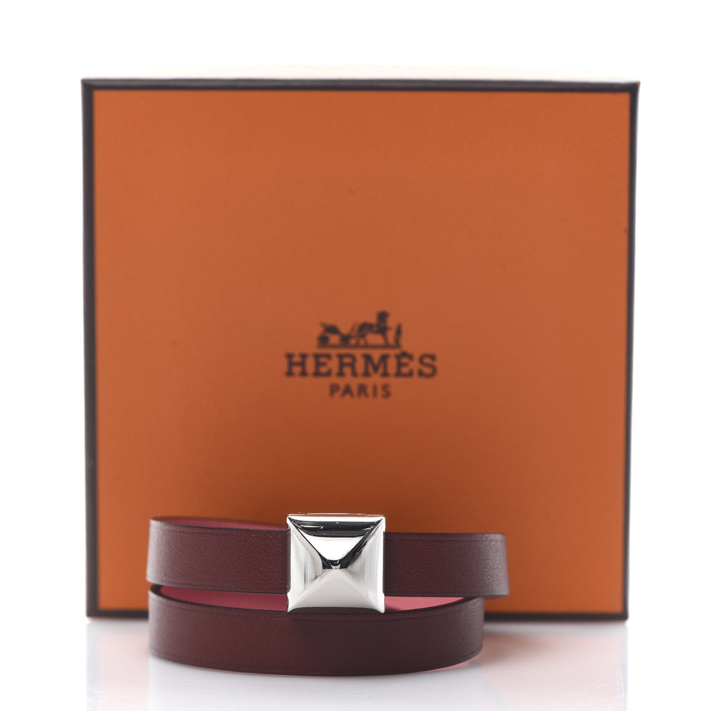 Swift Medor Infini Double Tour Bracelet T2 Rouge H Rose Ete