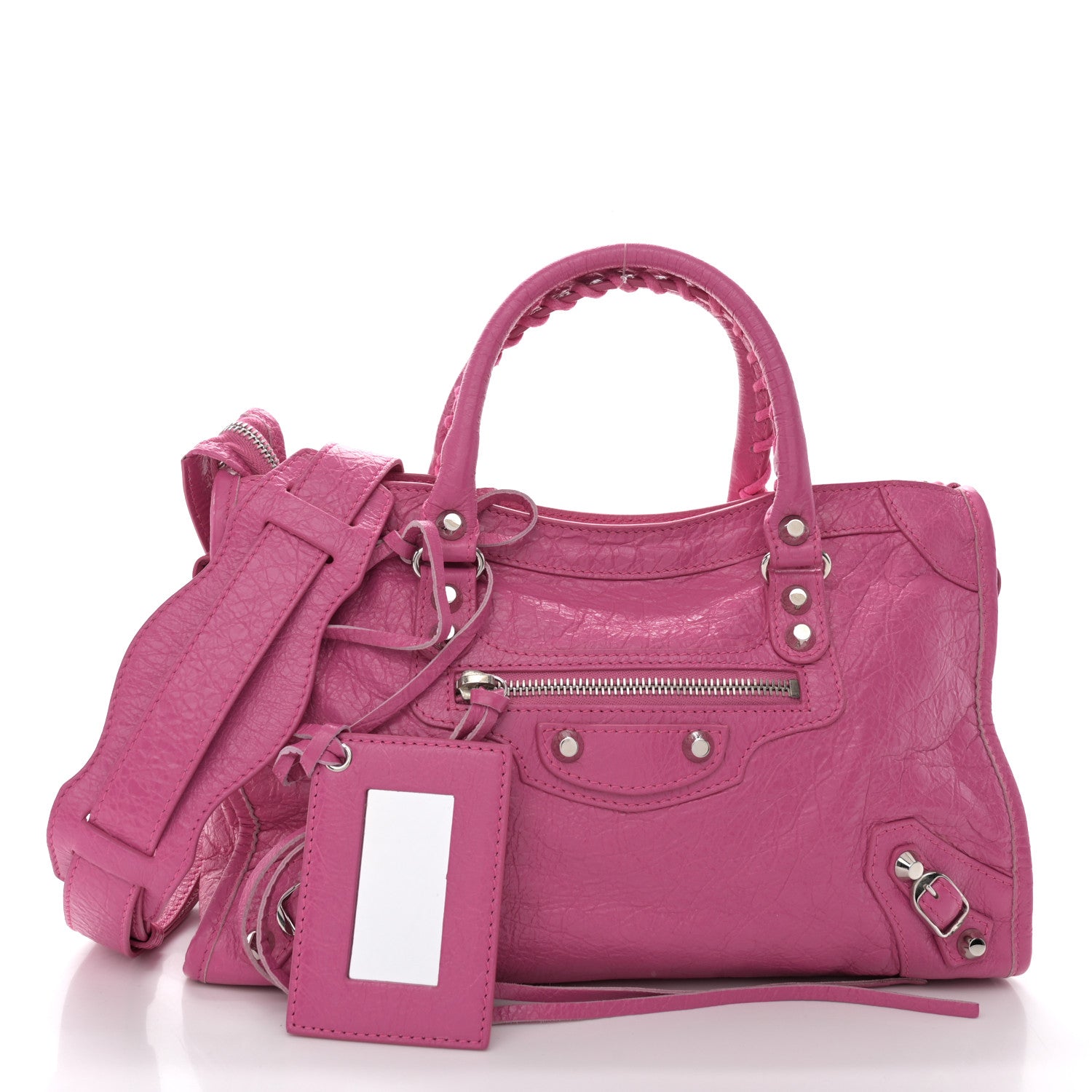 Balenciaga Agneau Classic Silver Hardware S City Rose Flamingo 1 of 11