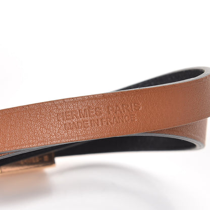 Hermes Swift Medor Infini Double Wrap Bracelet T3 Black Gold 6 of 8