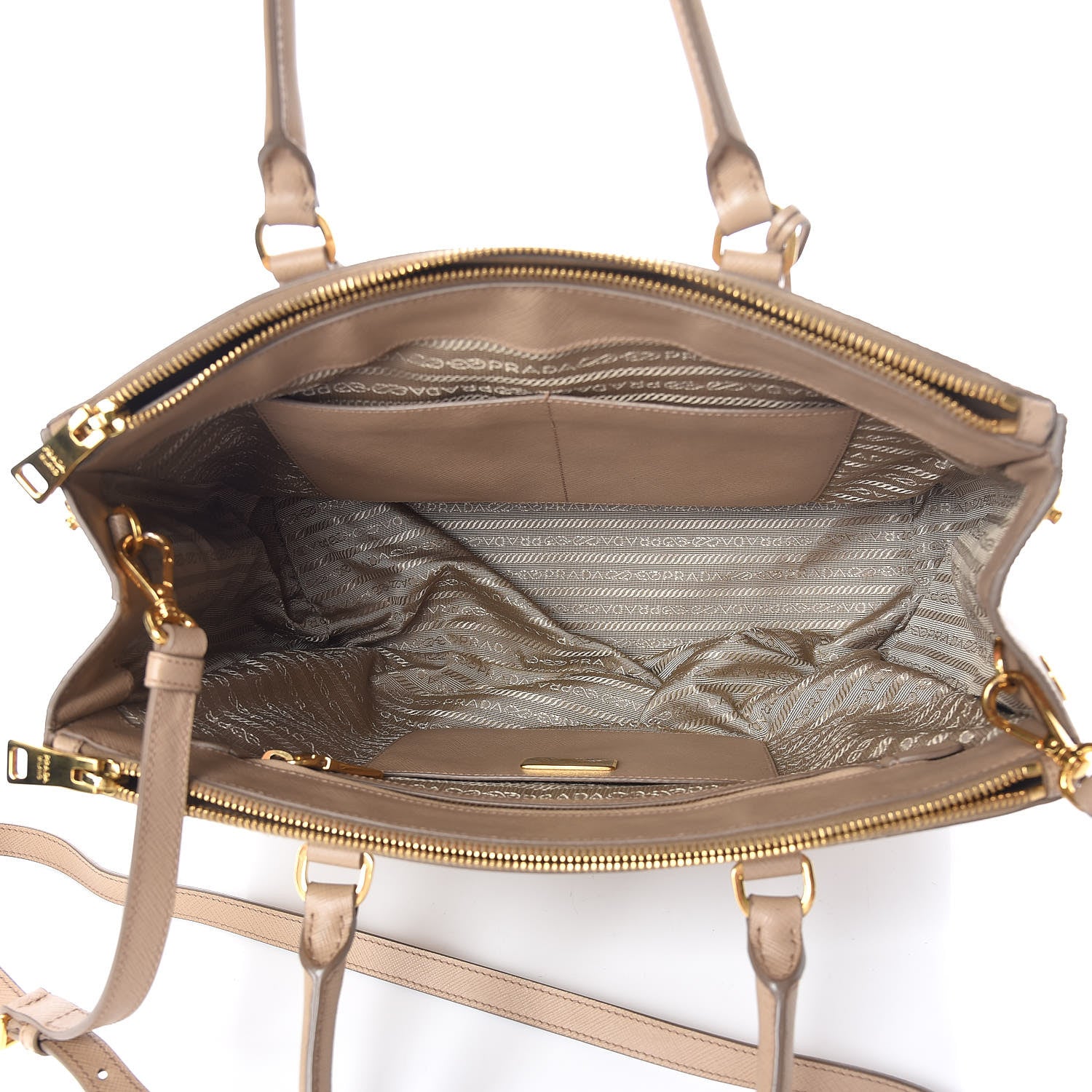 Prada Saffiano Medium Galleria Double Zip Tote Sabbia 6 of 15