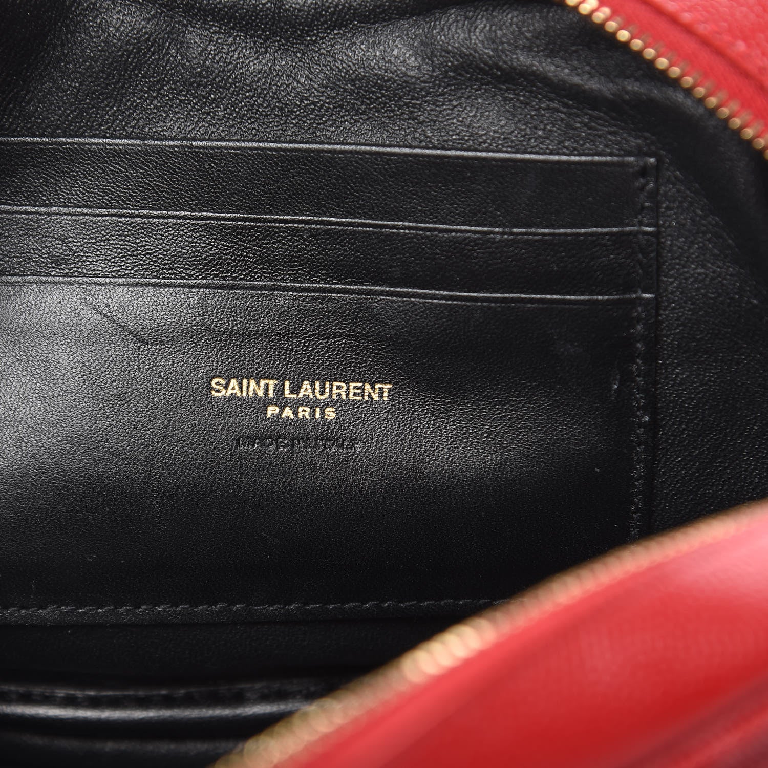 Saint Laurent Grain De Poudre Matelasse Monogram Mini Lou Camera Bag Eros Red 6 of 10