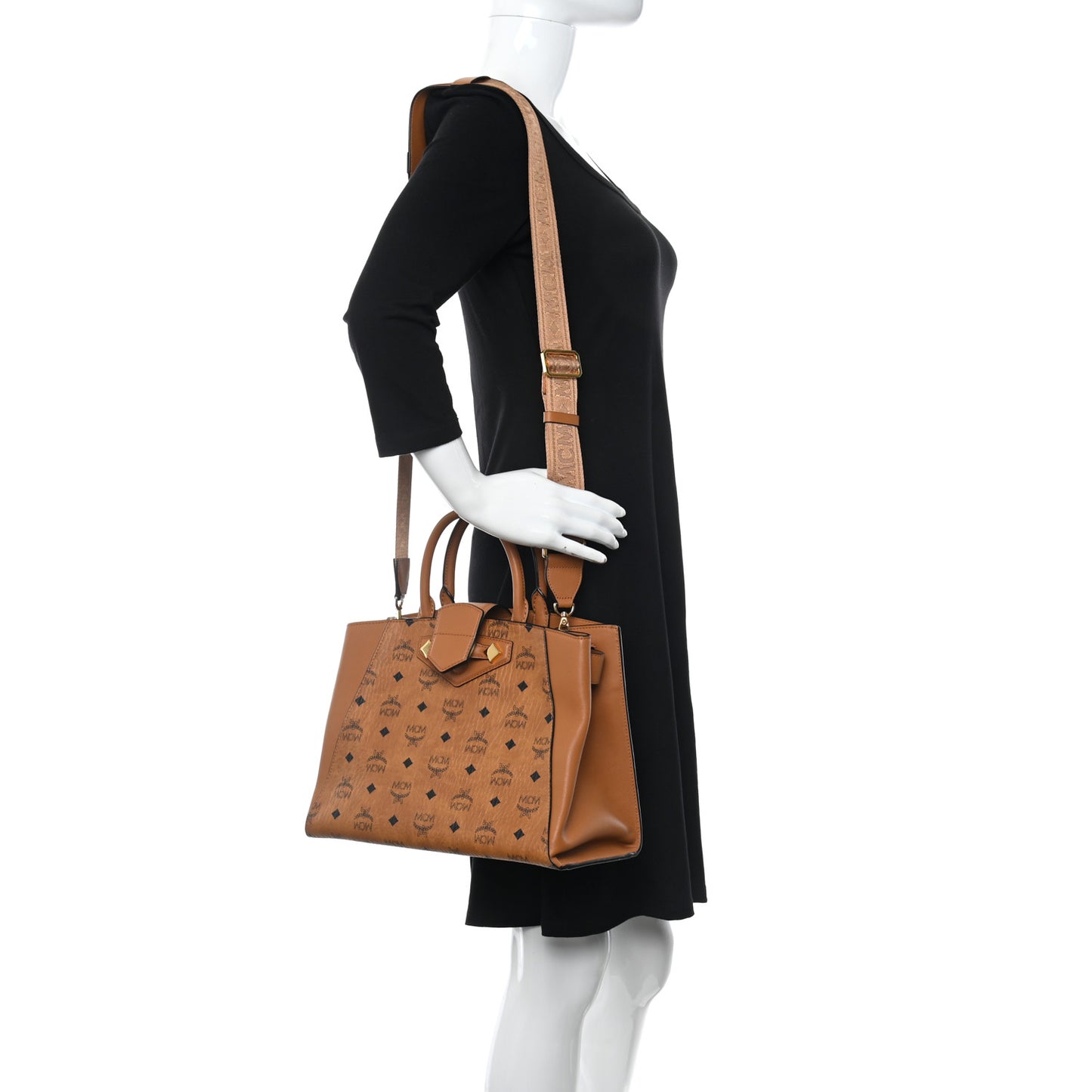 Visetos Small Essential Tote Cognac