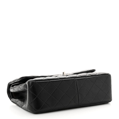 Chanel Lambskin Quilted Jumbo Double Flap Black 4 of 11