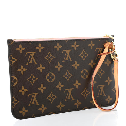 Louis Vuitton Monogram Neverfull MM GM Pochette Rose Ballerine 3 of 7
