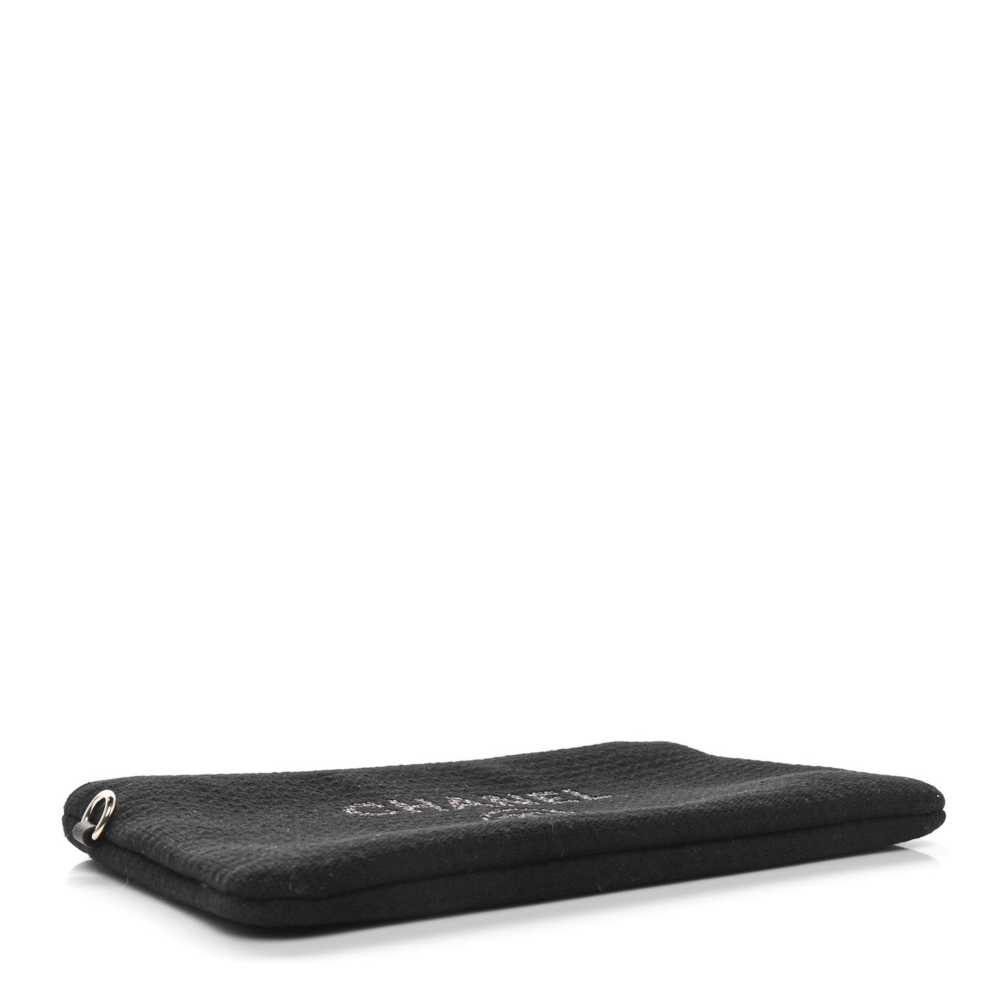 Mixed Fibers Small Deauville Pouch Black