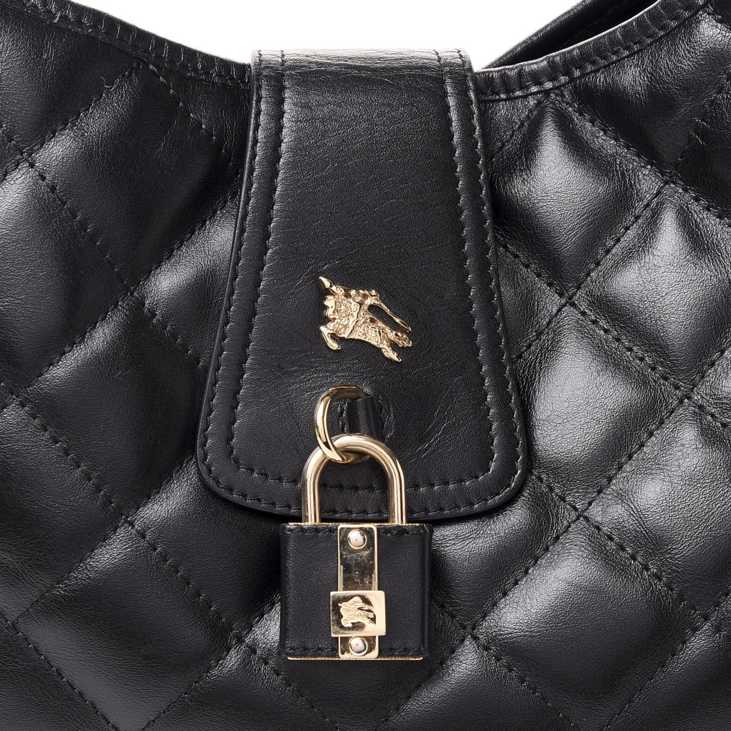 Calfskin Quilted Brook Hobo Black
