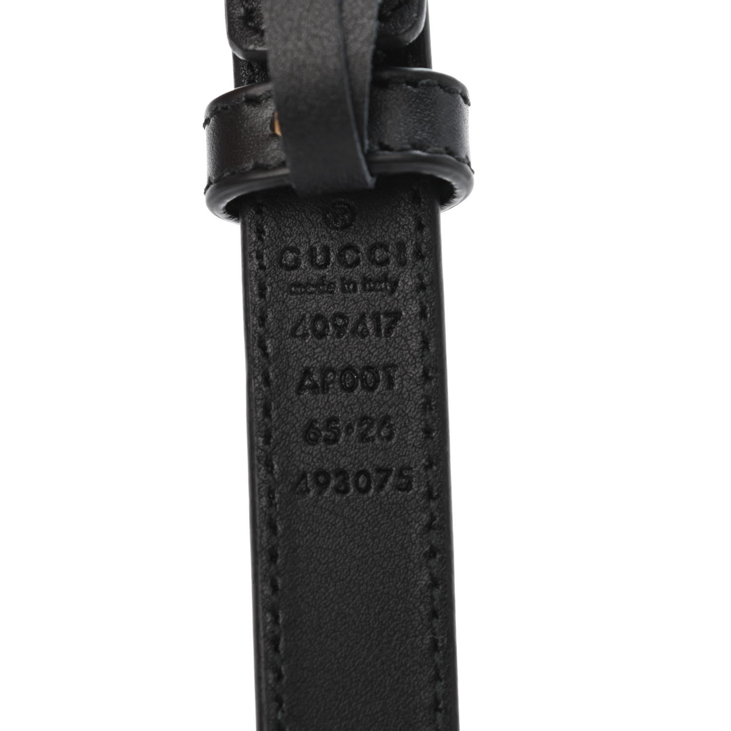 Gucci Calfskin Double G 20mm Belt 65 26 Black 3 of 4