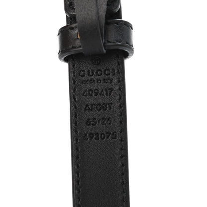 Gucci Calfskin Double G 20mm Belt 65 26 Black 3 of 4