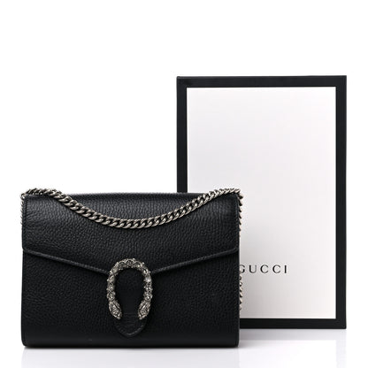 Gucci Calfskin Mini Dionysus Chain Wallet Black 14 of 14
