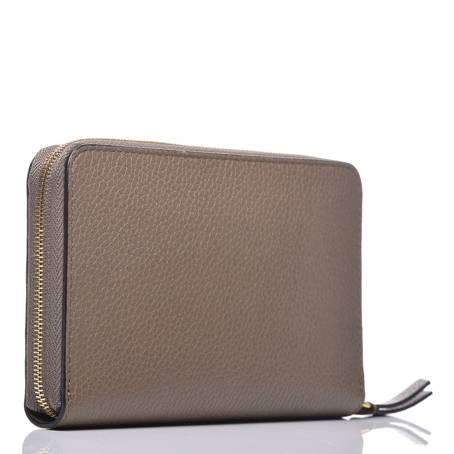 Small Classic Grain Medium Zip Around Wallet Clay