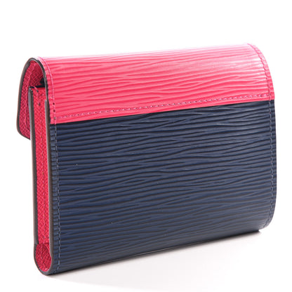 Louis Vuitton Epi Victorine Wallet Indigo Hot Pink 2 of 10