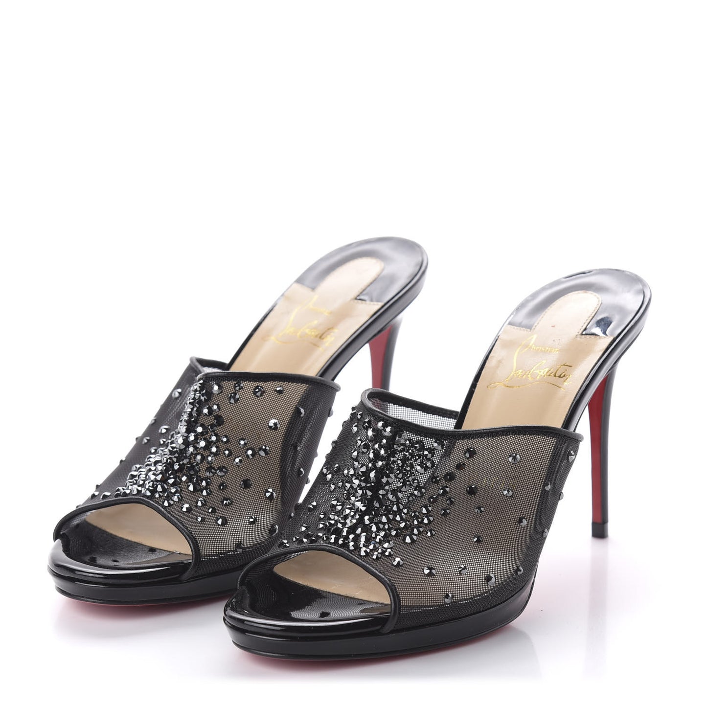 Rete Nappa Specchio Violas 100 Mule 36 Black