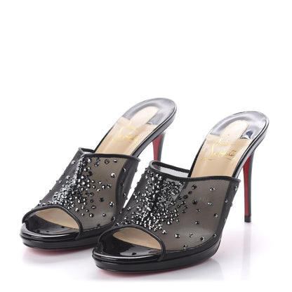 Christian Louboutin Rete Nappa Specchio Violas 100 Mule 36 Black 3 of 7