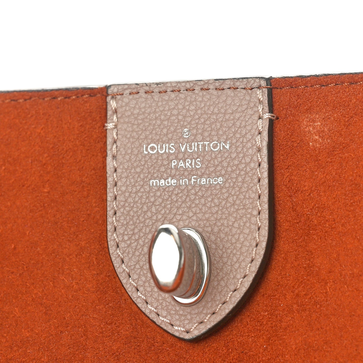 Calfskin Lockme Go Tote Vison