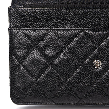 Chanel Caviar Quilted Wallet On Chain WOC Black 8 of 11