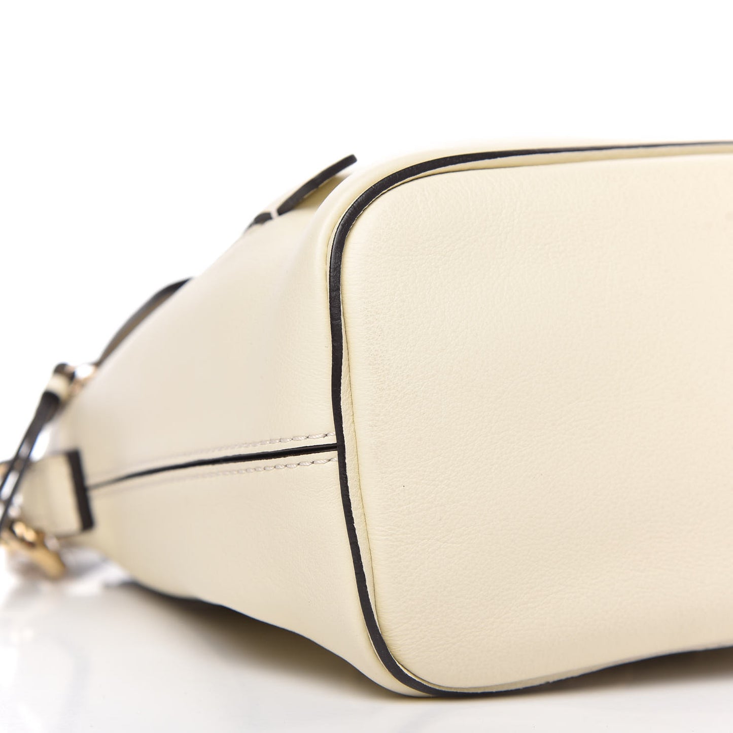 Suede Calfskin Mini Faye Backpack Off White