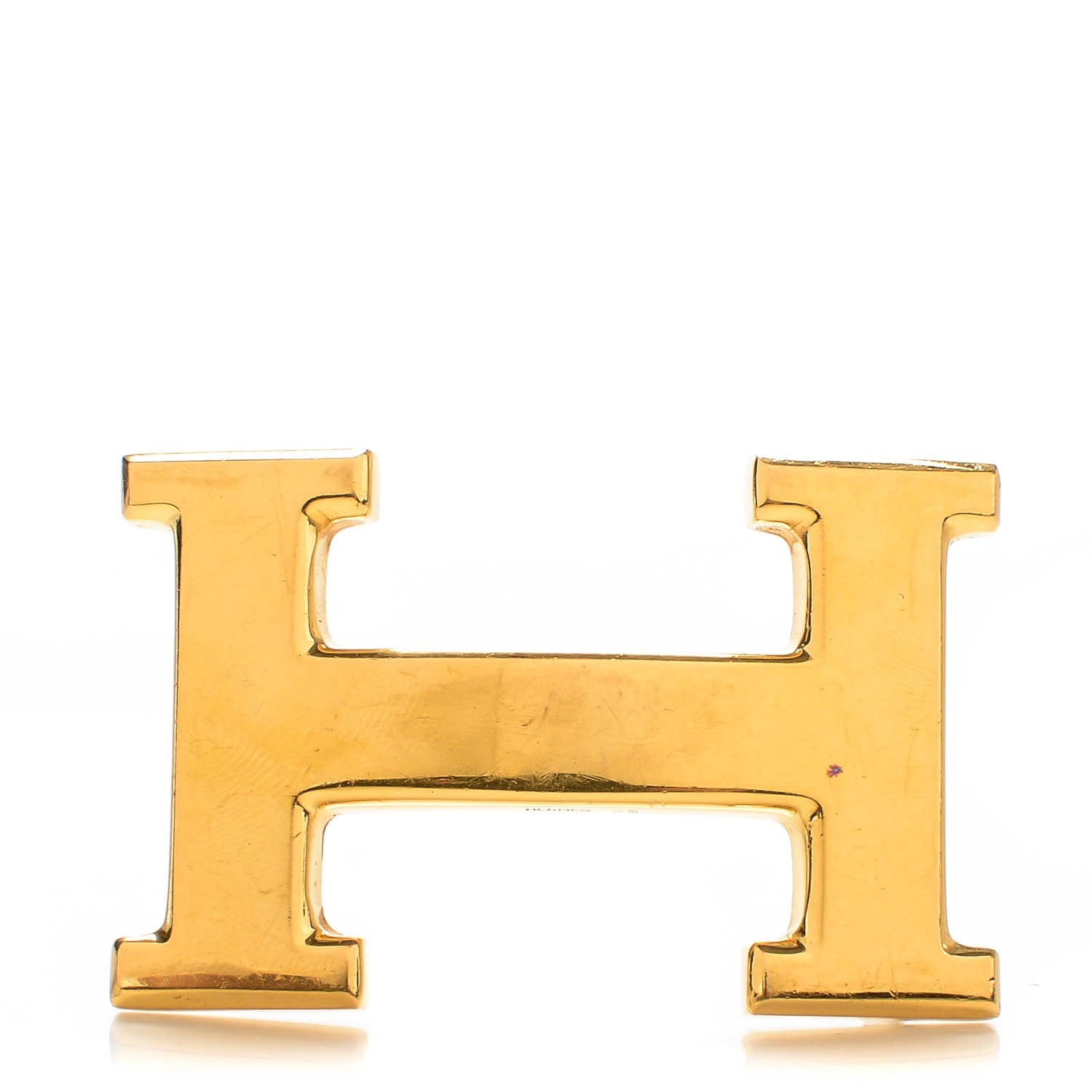 Hermes Polished 32mm H Belt Buckle Gold 1 of 3