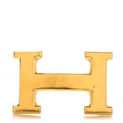 Hermes Polished 32mm H Belt Buckle Gold 1 of 3