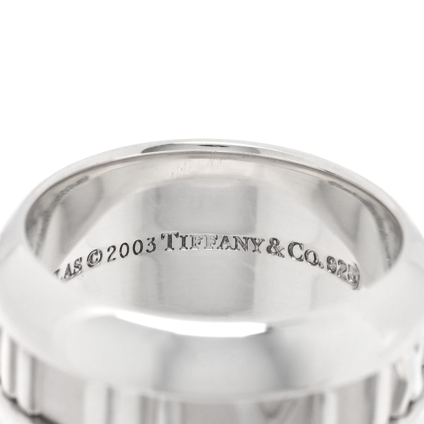 Sterling Silver Atlas Band Ring 48 4.5