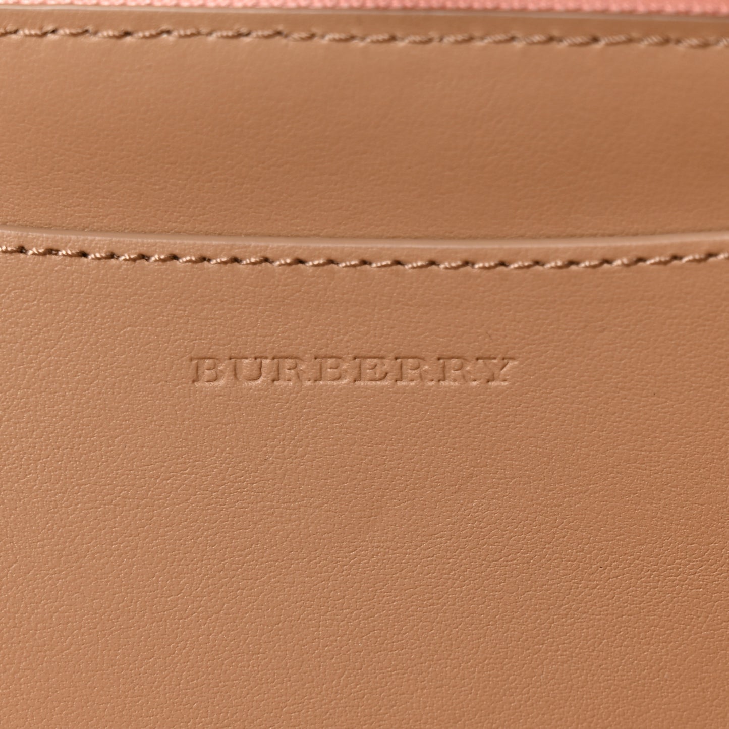 Grainy Calfskin Zip Around Wallet Pink