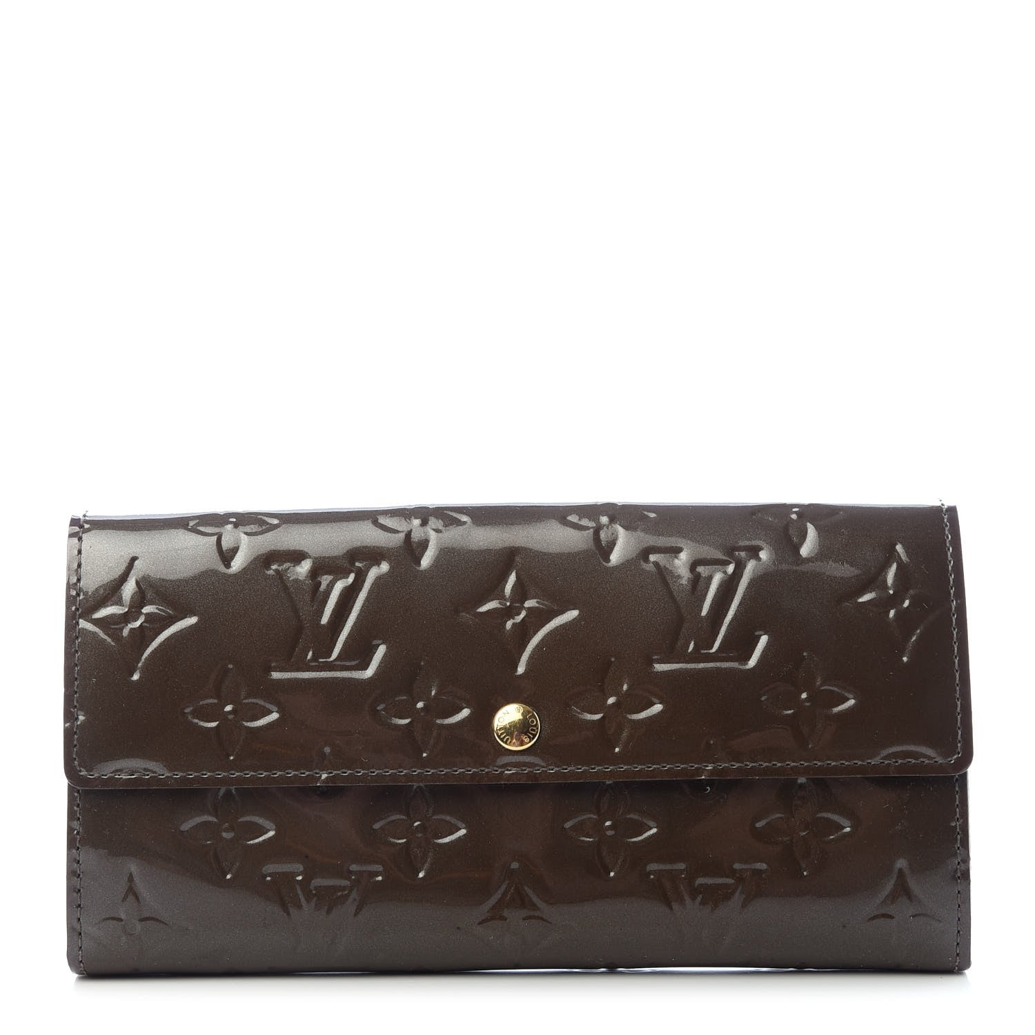 Louis Vuitton Vernis Sarah Wallet Vert Bronze 1 of 7