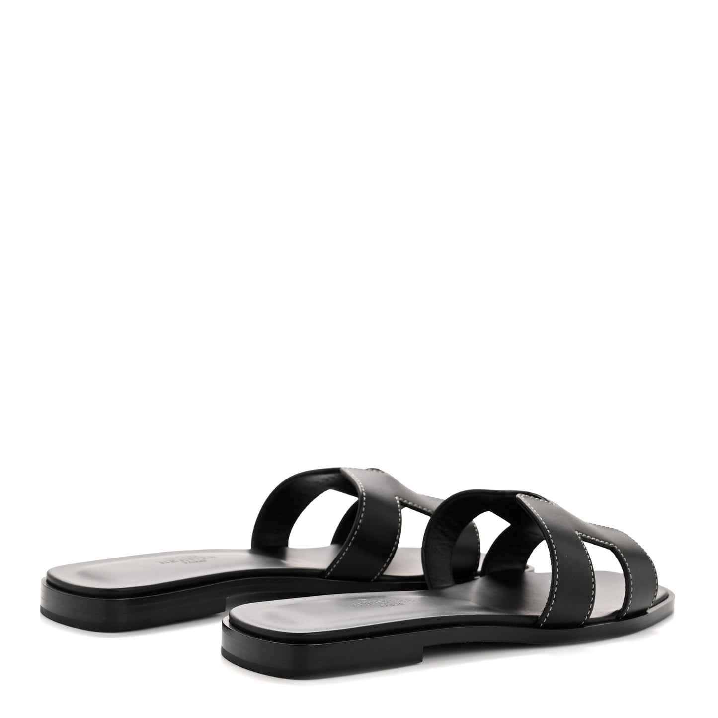 Box Calfskin Oran Sandals 35 Black