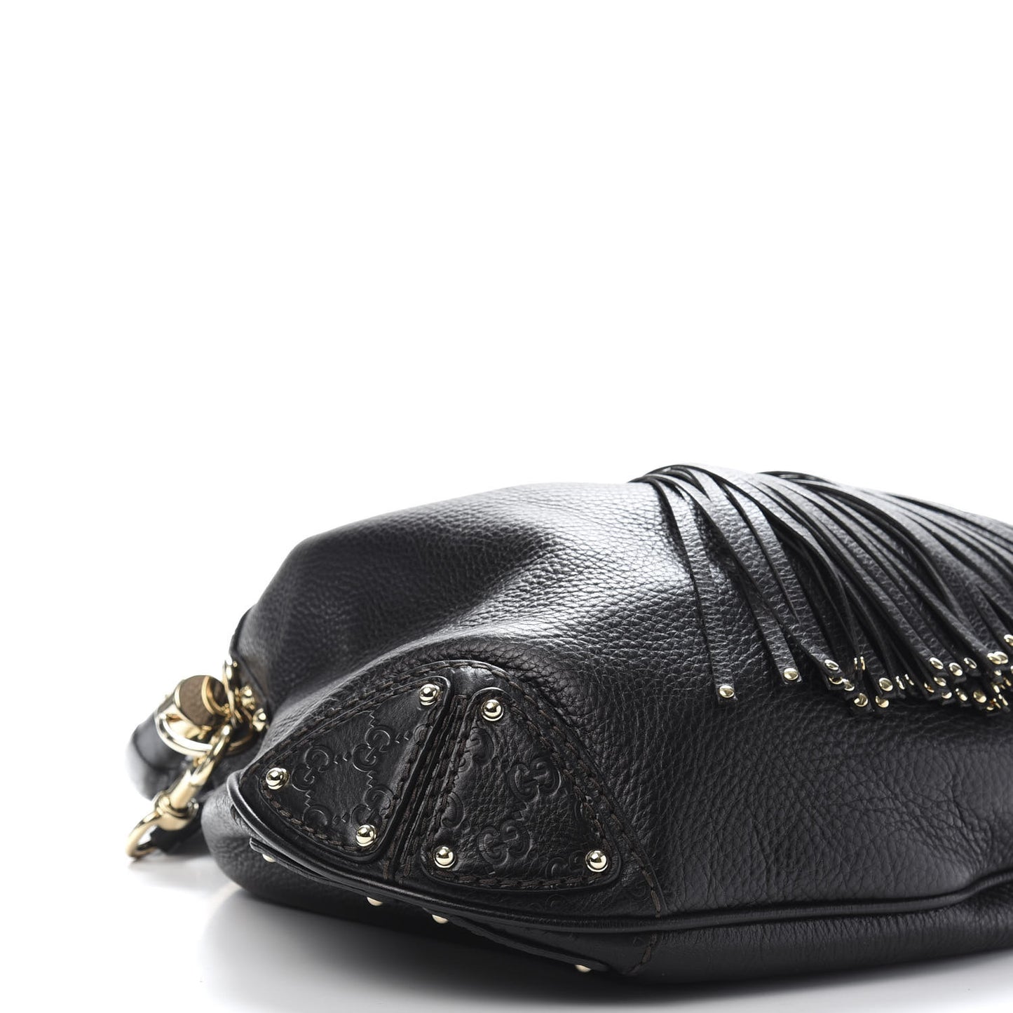 Calfskin Large Indy Top Handle Hobo Black