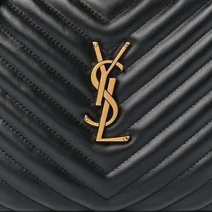 Saint Laurent Calfskin Matelasse Monogram Lou Camera Bag Black 8 of 11