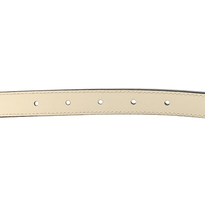 Gucci Calfskin Double G 20mm Belt 80 32 Mystic White 4 of 5