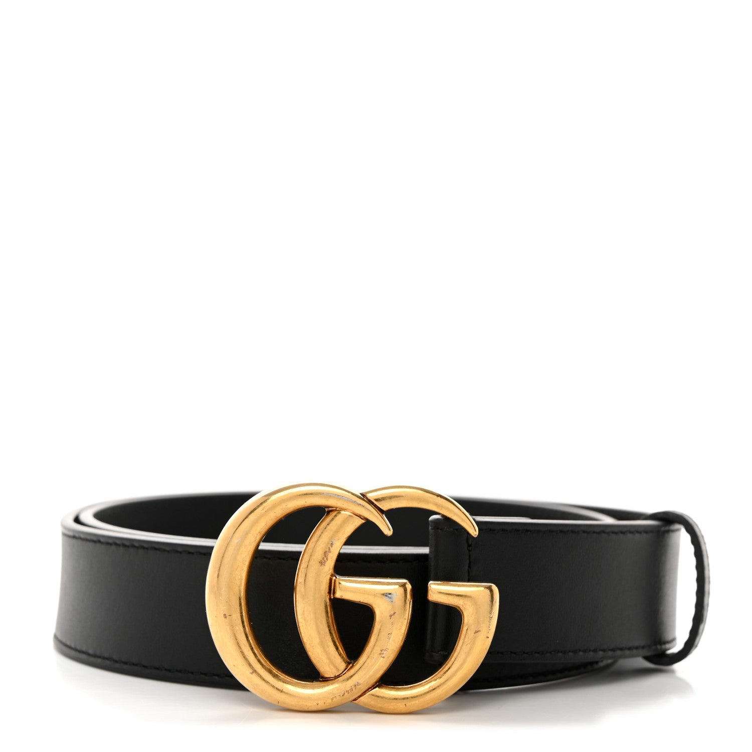 Gucci Moon Calfskin Double G 30mm Belt 75 30 Black 1 of 6