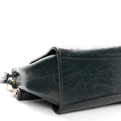 Mulberry Glossy Calfskin Small Iris Tote Black 8 of 9
